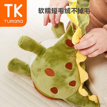 Tumama Kids宝宝学说话复读鸭毛绒玩偶婴幼儿学爬抬头训练玩具周岁生日礼物 商品图1