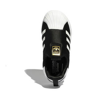 阿迪达斯（adidas）童鞋春秋款男女小童经典三叶草一脚蹬贝壳头运动鞋GX3231 商品图4