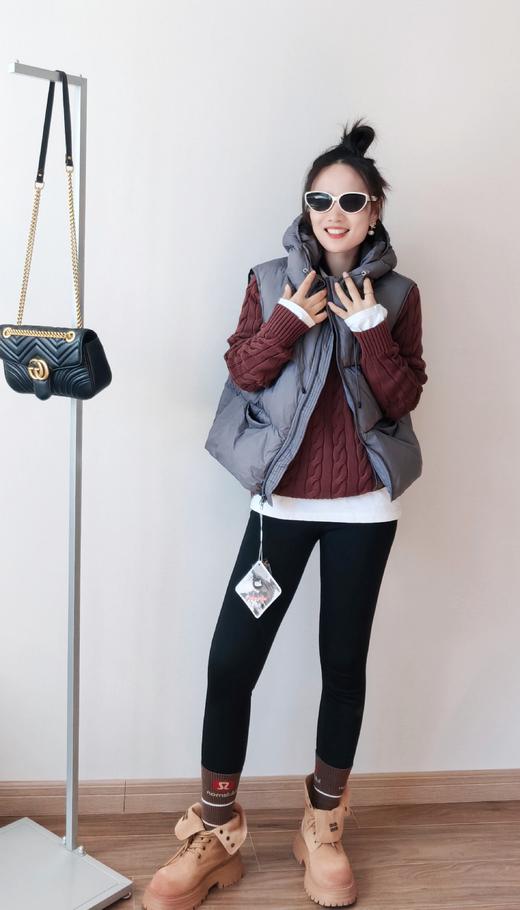 Miu家擦色鞋头纯牛皮马丁靴 商品图6