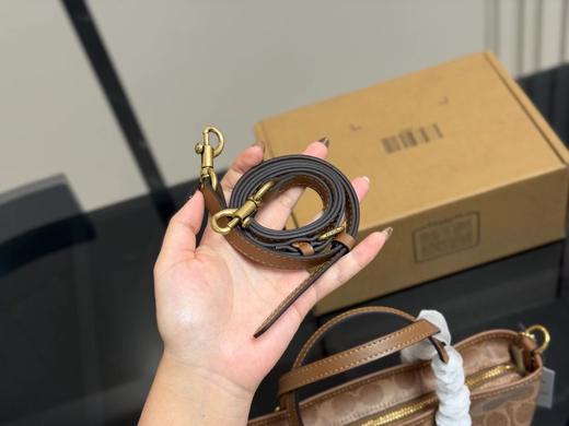 D102053复古感浓烈老花满印taxi菜篮子包手提斜挎包 商品图14