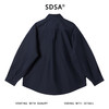 SDSA秋冬新款痞帅男装潮牌拼接格子翻领假两件衬衫时尚简约衬衣 商品缩略图4