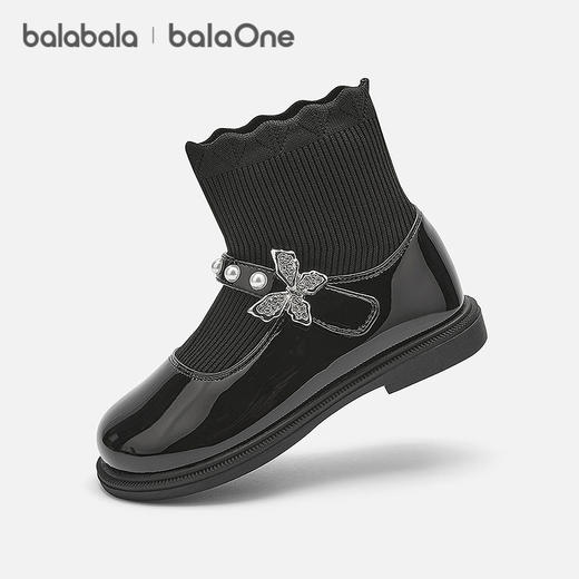 【balaOne】巴拉巴拉童鞋儿童靴子女童公主袜靴洋气春秋2025新款 商品图0