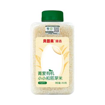 贝因美有机小小粒胚芽米450g营养谷物杂粮粥米辅食东北大米圆粒主食便携 商品图2