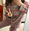 老米优品🎈出口muji代工厂。情侣款！【法兰绒格纹家居服】100%棉 温暖舒适秋日家居服套装，全棉睡衣 商品缩略图2