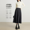 【10/23新品】熙世界格调灰色仿羊绒针织半身裙女中长款高腰a字裙2025秋冬新款 商品缩略图2