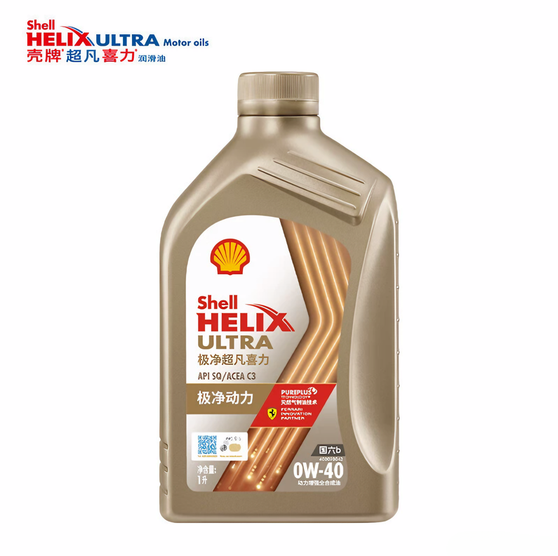 壳牌极净超凡喜力0W-40 API SQ  ACEA  C3全合成润滑油