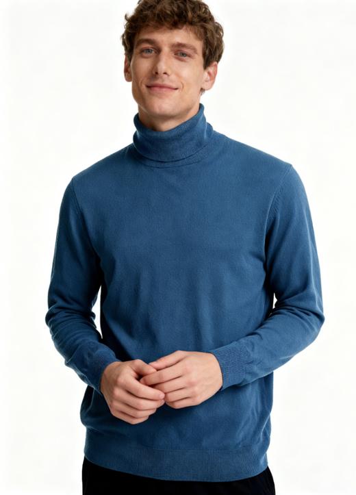 【可机洗不缩水】【轻奢百分百精纺羊毛】2025秋冬男士内蒙80支意式风超细羊毛针织 商品图1