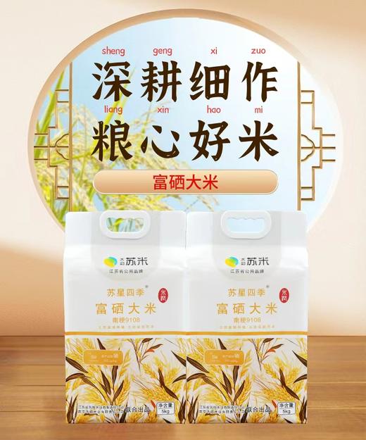 苏粮米业-南梗9108富硒大米真空包装5kg 商品图2