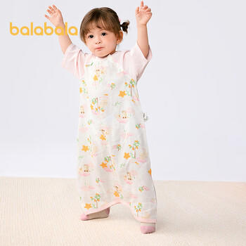 巴拉巴拉婴儿睡袋宝宝儿童睡衣新生儿柔软亲肤印花满印清新萌208225181201 商品图3