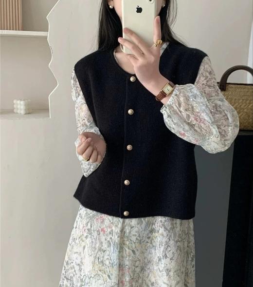 老米优品🎈3天左右发！《秋日叠搭针织马甲》温柔基础系版型，百搭不挑人！宽松大袖口，内搭也不跳~ 商品图1