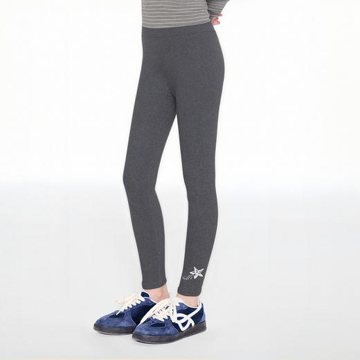 笛莎Deesha 童装女童裤子2025冬新款温暖双色加绒打底裤 商品图1