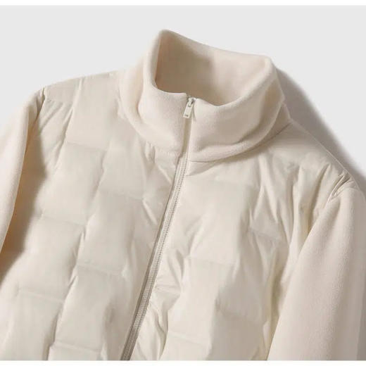 预售3-5天发货 90%鸭绒填充  轻羽绒拼接摇粒绒外套  A-5454 商品图12