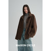 MAISON CECILE 两色|桑蚕丝羊毛宽松立裁短款显比例翻领毛呢大衣 商品缩略图2