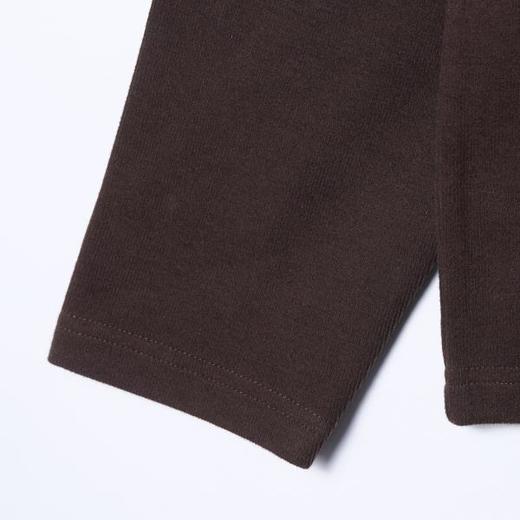 25T320SDSA秋冬新款痞帅男装简约休闲领口不规则纯色圆领长袖T恤百搭 商品图4