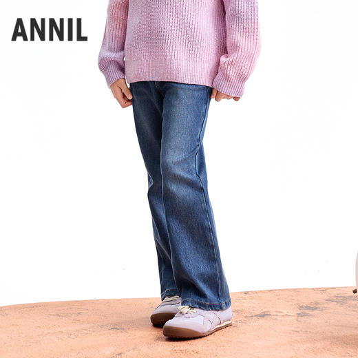 【实体店同款】女童全腰牛仔裤冬季新款安奈儿童装AG546058 商品图2