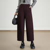 MYX松紧腰小个子九分裤垂坠感遮胯显瘦弯刀裤2025年冬款时尚阔腿裤女 商品缩略图1