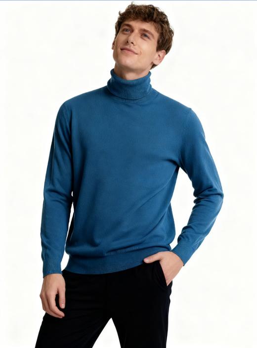 【可机洗不缩水】【轻奢百分百精纺羊毛】2025秋冬男士内蒙80支意式风超细羊毛针织 商品图4