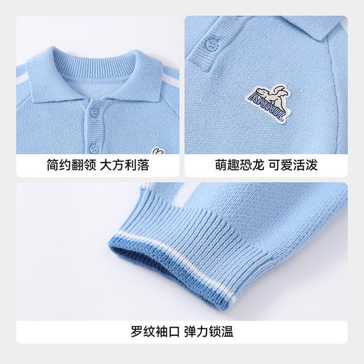 【实体店同款】男童翻领长袖针织衫冬季新款安奈儿童装XB544018 商品图4
