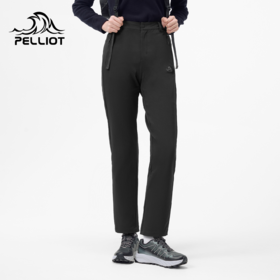 伯希和软壳裤女25新款户外防风防泼水运动弹力长裤显瘦直筒登山裤