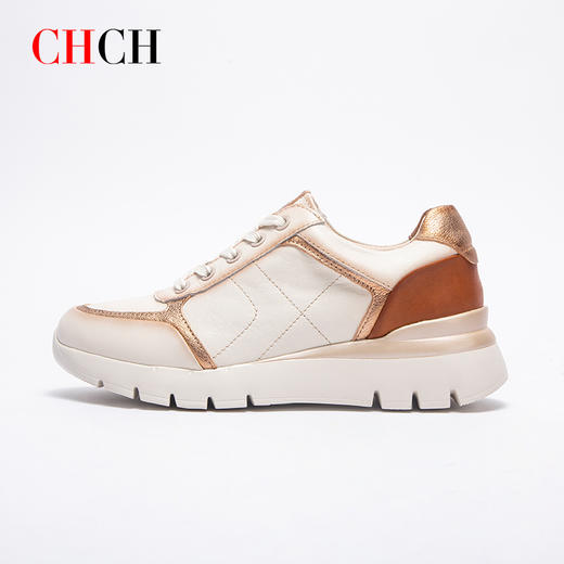 CHCH平衡鞋2025秋冬新款牛皮平底轻便休闲女鞋CP2B5011 商品图4