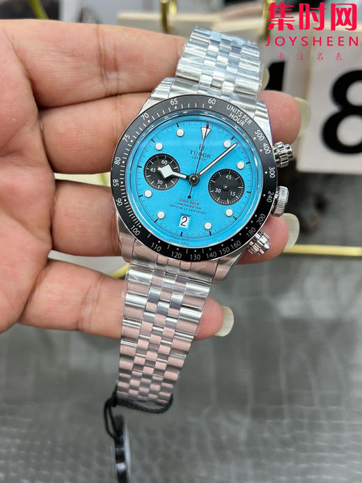 新品 帝舵ZF碧湾计时系列 蒂芙尼蓝 男士腕表 丹东7750机 经典元素与现代创新的精妙平衡，是真正意义上的"帝舵毕业款" 商品图2