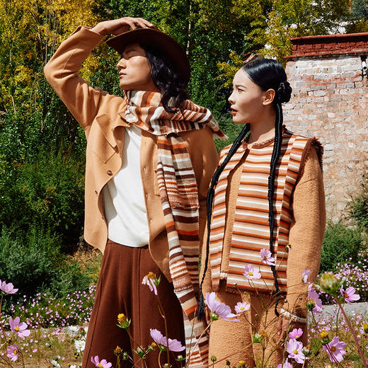 西藏手工邦典条纹马甲  SJF97W234N 商品图3