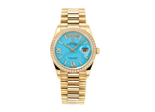 sh005-劳力士日志  绿松石 36表盘  机械 镀真金！（SH） 商品图0