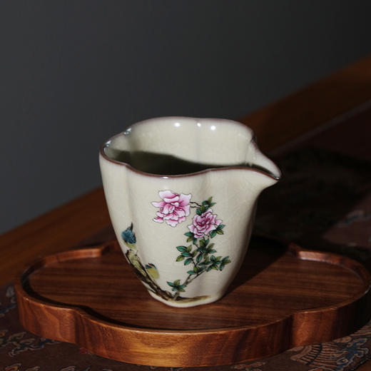 哥窑/致巧款/桃溪公杯（牡丹芳馨） 商品图2