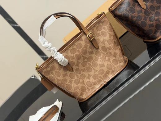 D102053复古感浓烈老花满印taxi菜篮子包手提斜挎包 商品图9