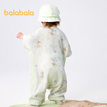 巴拉巴拉婴儿睡袋宝宝儿童睡衣新生儿柔软亲肤印花满印可爱萌208225181202 商品图3