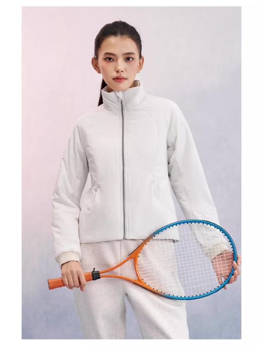 lu*同款海外版立领跑步运动瑜伽棉服外套 商品图0