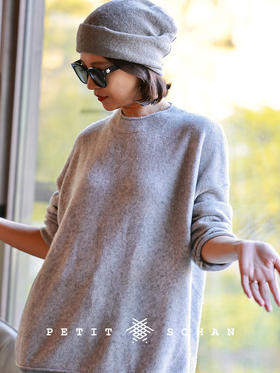 PETIT SCHAN小闪 CLO#929 Meditation 冥想 绵羊毛羊绒卷边套头毛衣