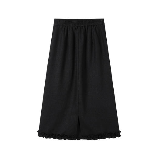 奢姿大码女装2025秋季胖妹妹时尚减龄花边装饰气质优雅拼接半身裙9953453693 商品图1