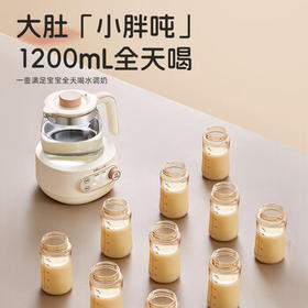 小熊（Bear）全玻璃恒温水壶 婴儿调奶器烧水壶热水壶 温奶器 1.2L