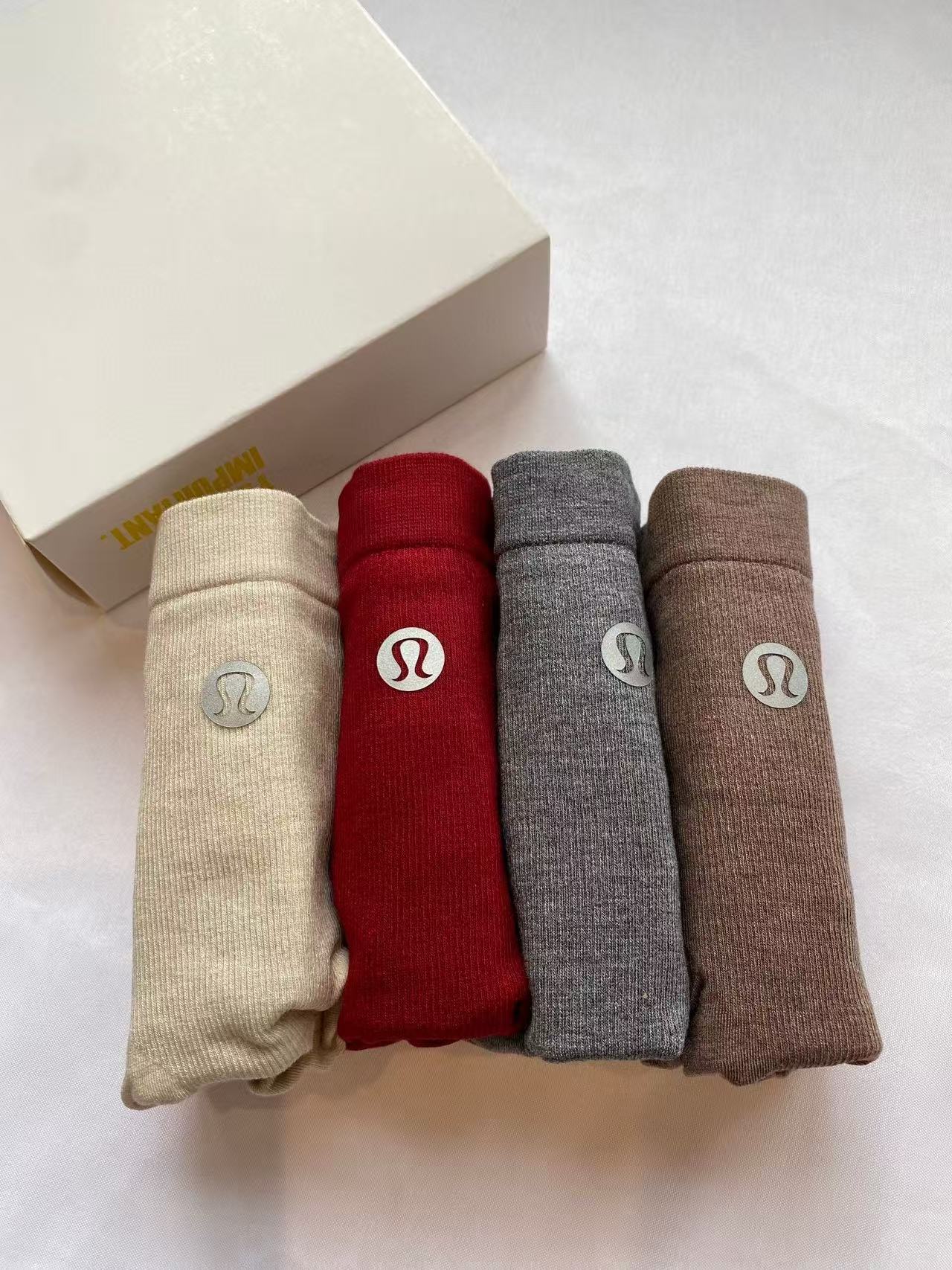 lulu秋冬内裤来了 高腰收腹提臀内裤 /一盒4条装 