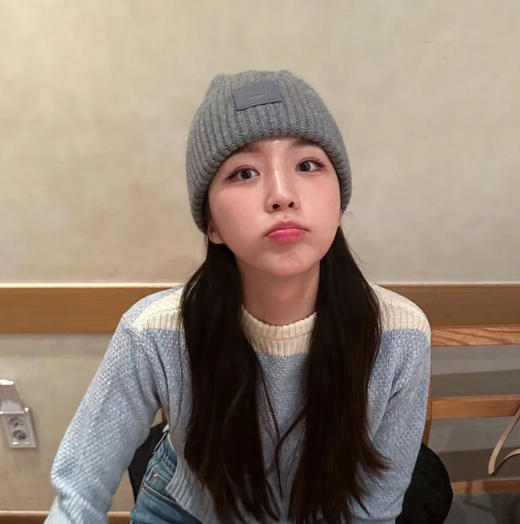 acne笑脸羊毛毛线帽20361 商品图1