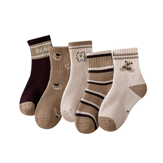 品质推荐!!10双到手仅46.9〖儿童加厚毛圈袜】精心设计的袜口弹性恰到好处!儿童袜子卡通中筒棉袜男童女童袜1-12岁中大童 商品图10