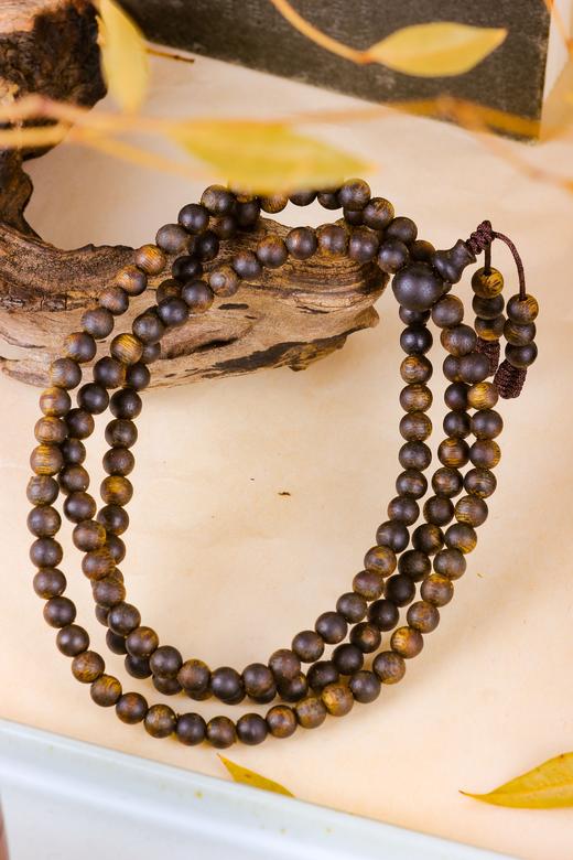 【毕业款·沉水级圆珠多圈手串】四大名香之首’ 惠东原产“沉香母树之乡” “木中黄金”绿棋楠 一物一证、深圳国检、扫码验真 （直供价：9980元） 商品图1