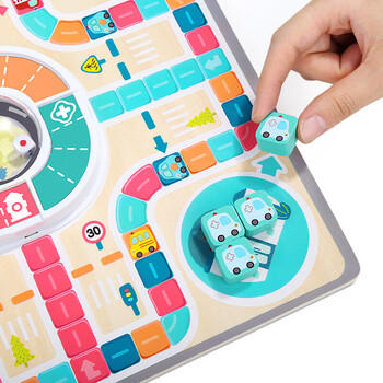 特宝儿（topbright）汽车之城飞行棋开学礼物儿童男女孩亲子棋桌游益智玩具生日礼盒 商品图8