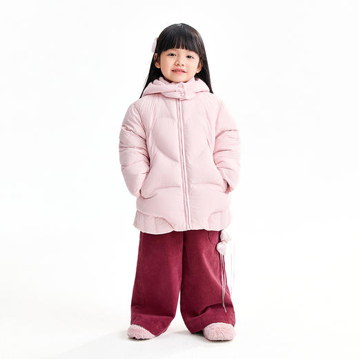 【实体店同款】女童中长款羽绒服冬季新款安奈儿童装XG545045 商品图3