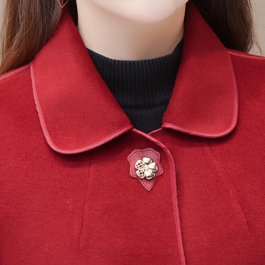 QYM L5CB41-Y双面毛呢大衣洋气呢子外套 商品图3