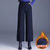 MYX加绒加厚通勤时尚阔腿九分裤2025冬款垂感修身直筒裤裤子 商品缩略图0