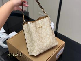 D102056拉链隔层手提腋下斜挎Mollie小号水桶包