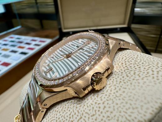 SH024 百达翡丽鹦鹉螺7118系列银色钻圈、玫瑰金钻圈 女表35.2mm自动机械机芯（SH） 商品图8