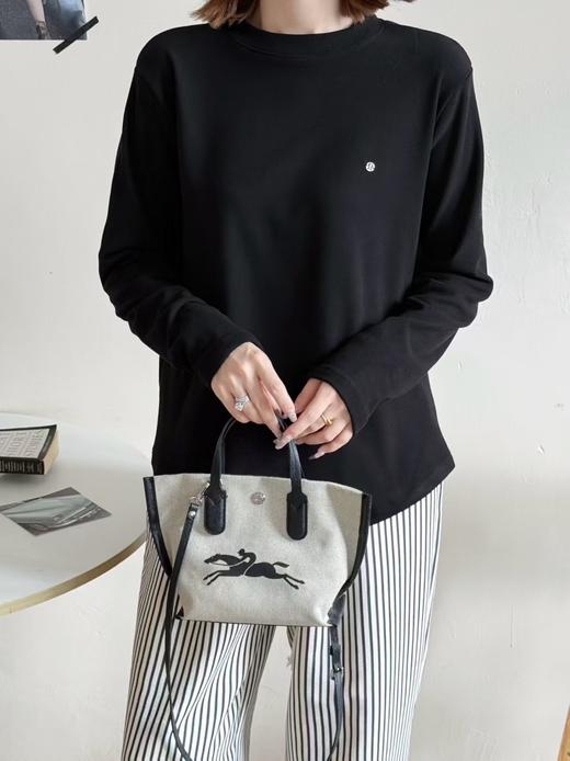 LS竹纤维女士时尚中领加肥打底衫5816 商品图0