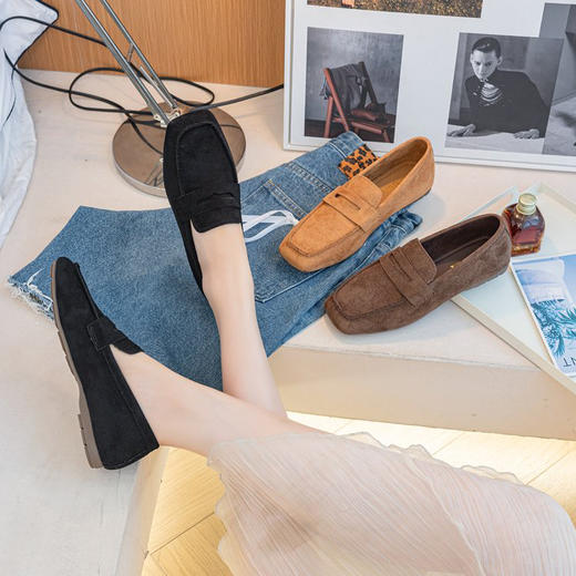 意大利凯撒KAISER 流苏豆豆鞋一脚蹬懒人乐福鞋 时尚百搭 KS1212无流苏款/KS1213流苏款 商品图6