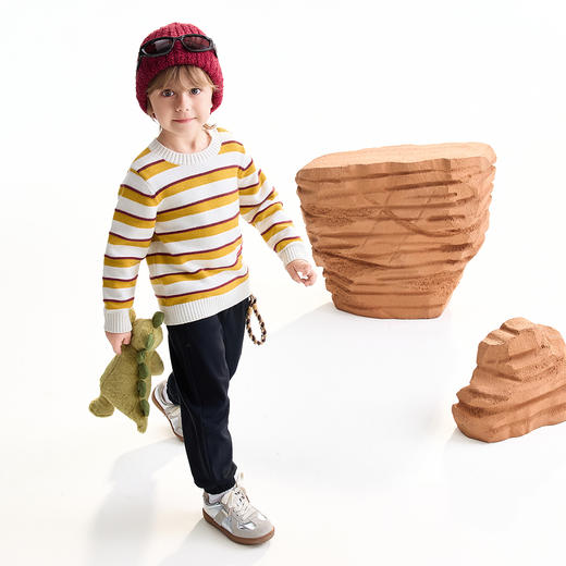 【实体店同款】男童圆领长袖针织衫冬季新款安奈儿童装XB544017 商品图5