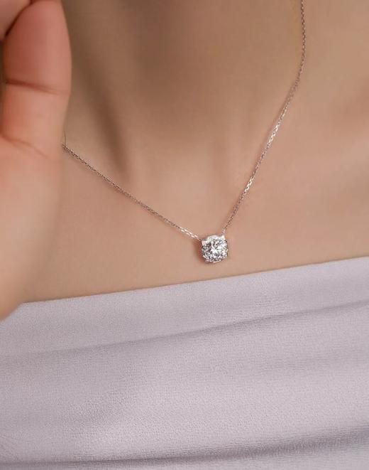 伽罗 JALO N3款VVS级D色10K金Belle款钻石吊坠项链 商品图2