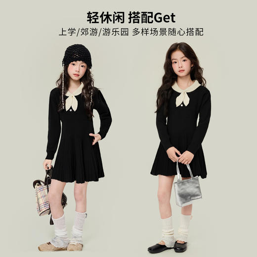 蝴蝶结连衣裙 商品图2