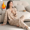雀说 女士加厚羊毛绒睡衣秋冬款长袖可外穿德绒家居服 商品缩略图0